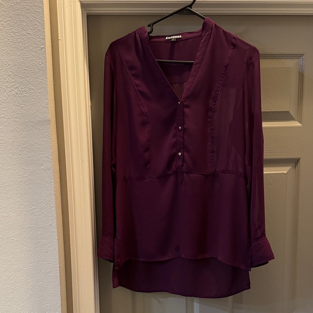 Express Women's Deep Purple Blouse